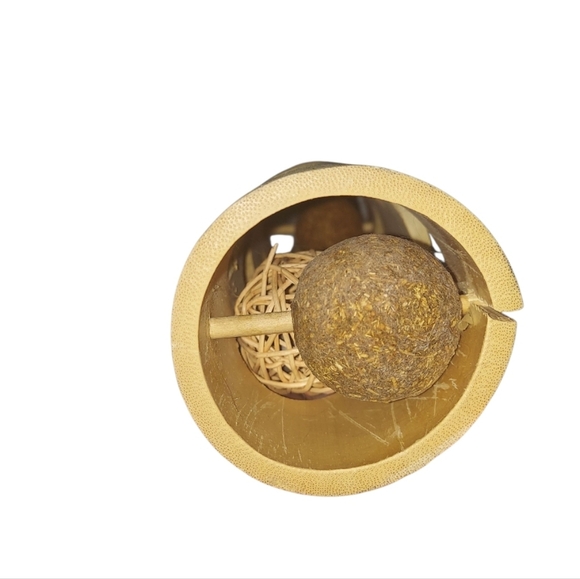 Bamboo Wooden Hanging Cat Toy - Picture 2 of 4